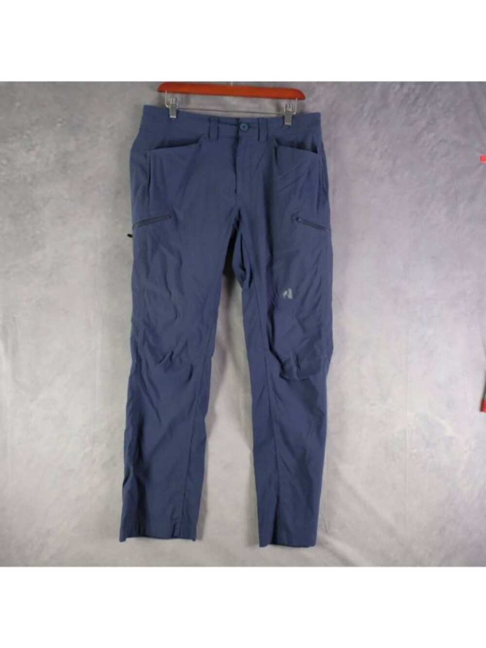 Eddie Bauer Travex Pants Mens 33x32 Blue Guide Pro Cargo Outdoor Hiking